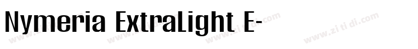 Nymeria ExtraLight E字体转换